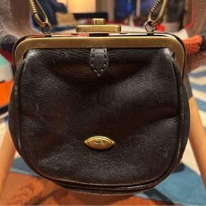 The Bridge Dark Brown/Black Vintage Leather Women's Bag